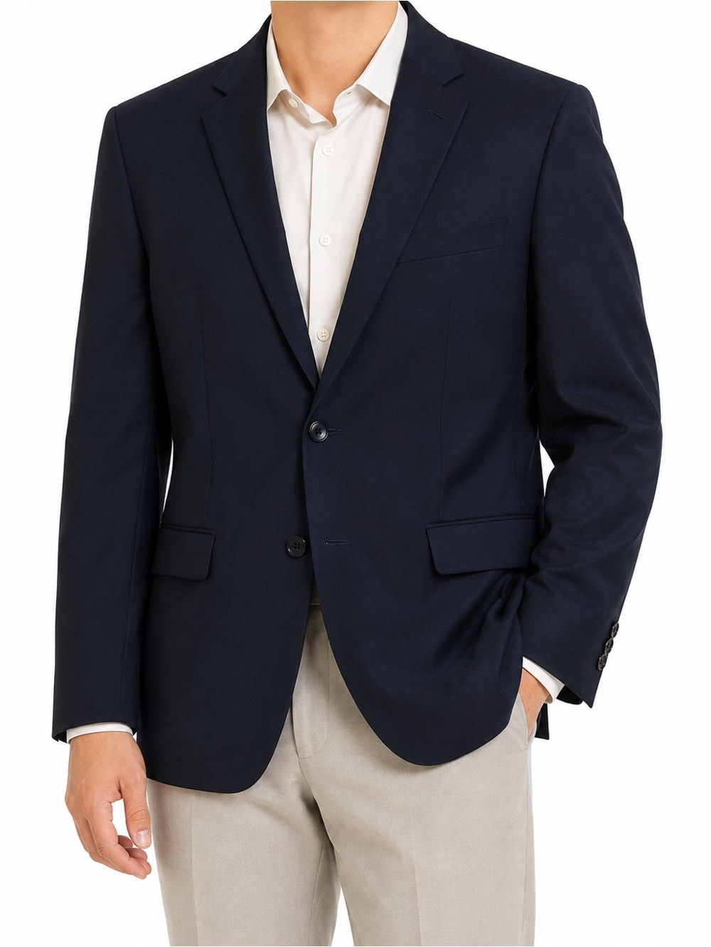 Alfani Regular Fit Navy 2 Button Blazer Sport Coat Men’s 48R